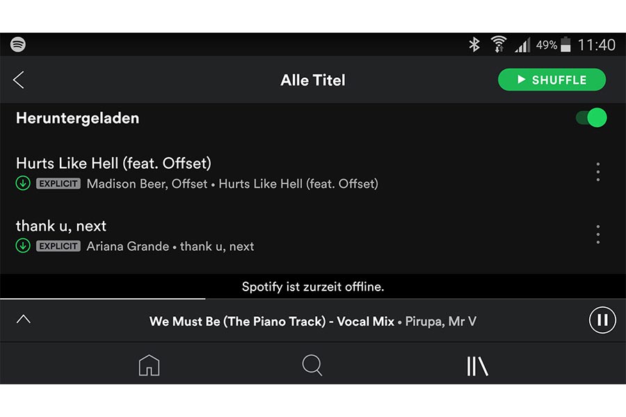 Spotify: Musik herunterladen und offline hören